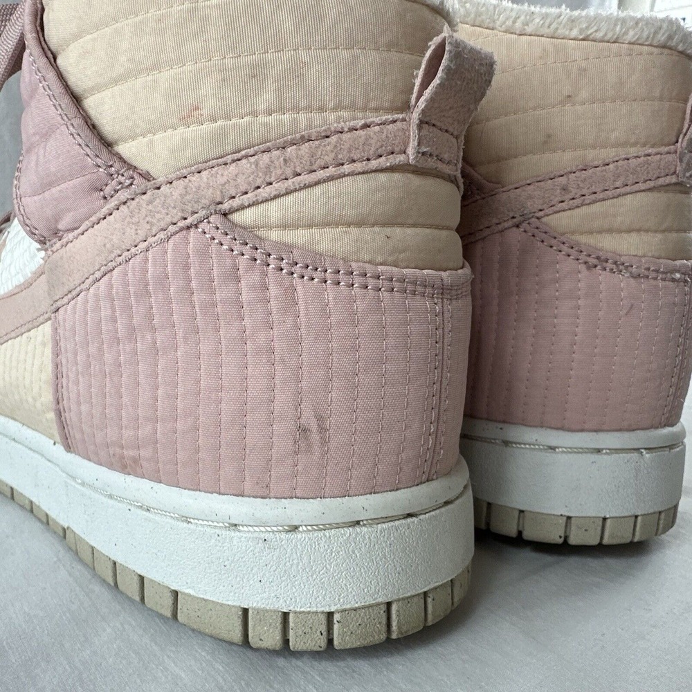 Nike Dunk High LX Next Nature Pink & Cream Oxford DN9909-200 Women's Size 10.5 - Picture 7 of 10